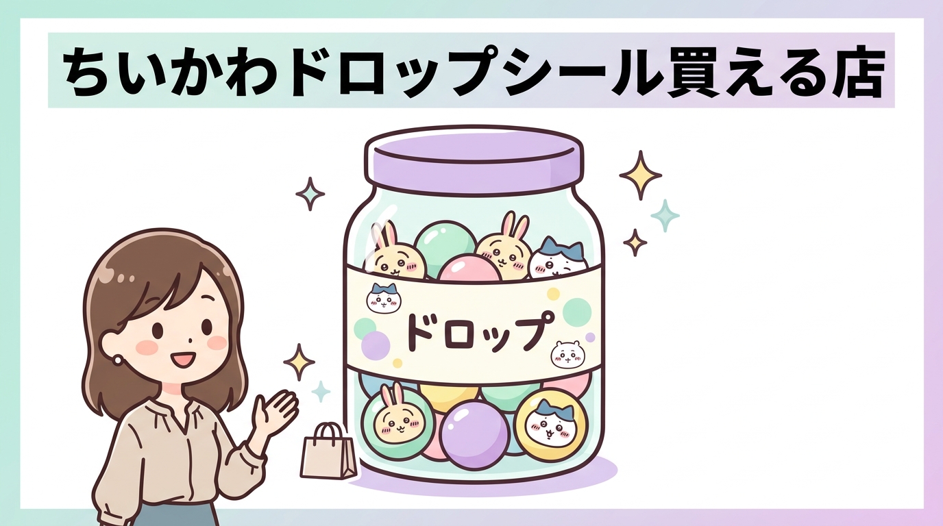 ちいかわボンボンドロップシールの取扱店舗