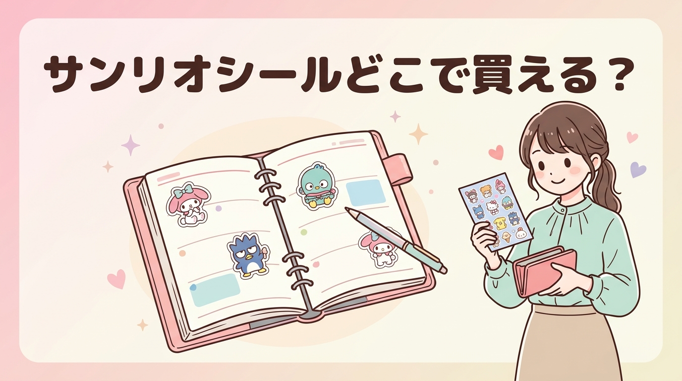 サンリオのシールが売ってる場所・取り扱い店舗