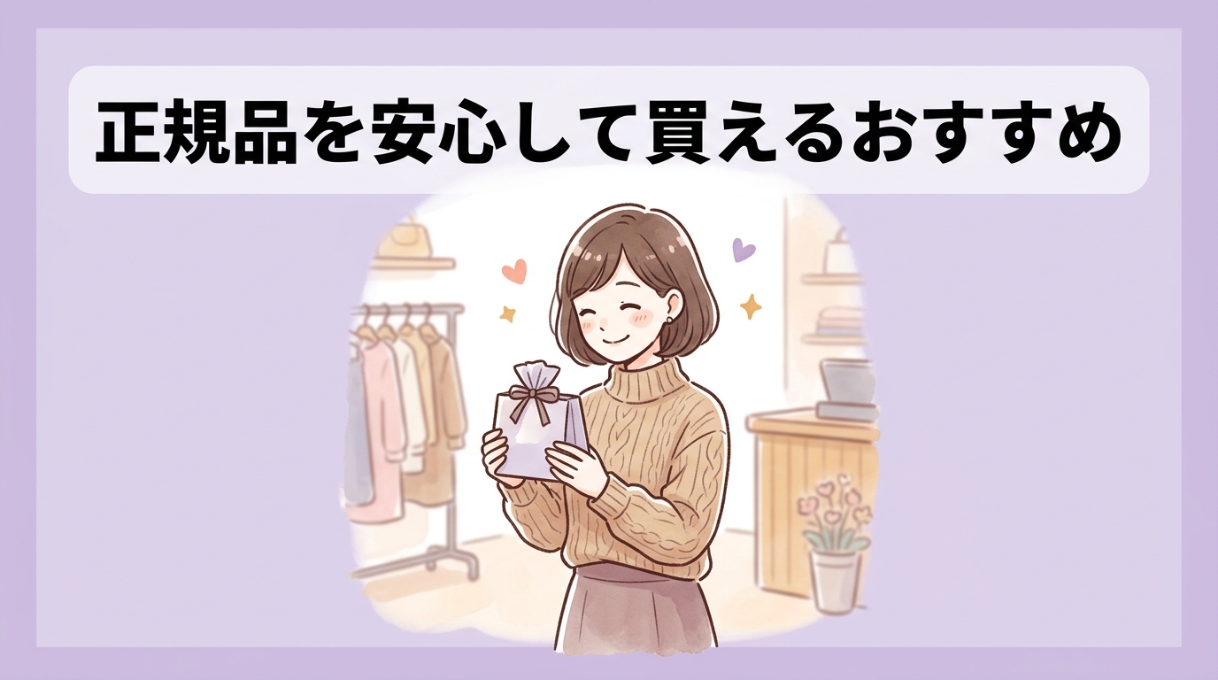 正規品を安心して買えるおすすめ店舗
