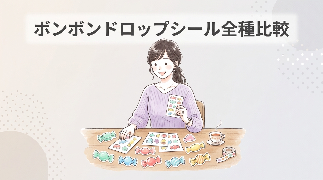 ボンボンドロップシール全ラインナップの種類と価格比較