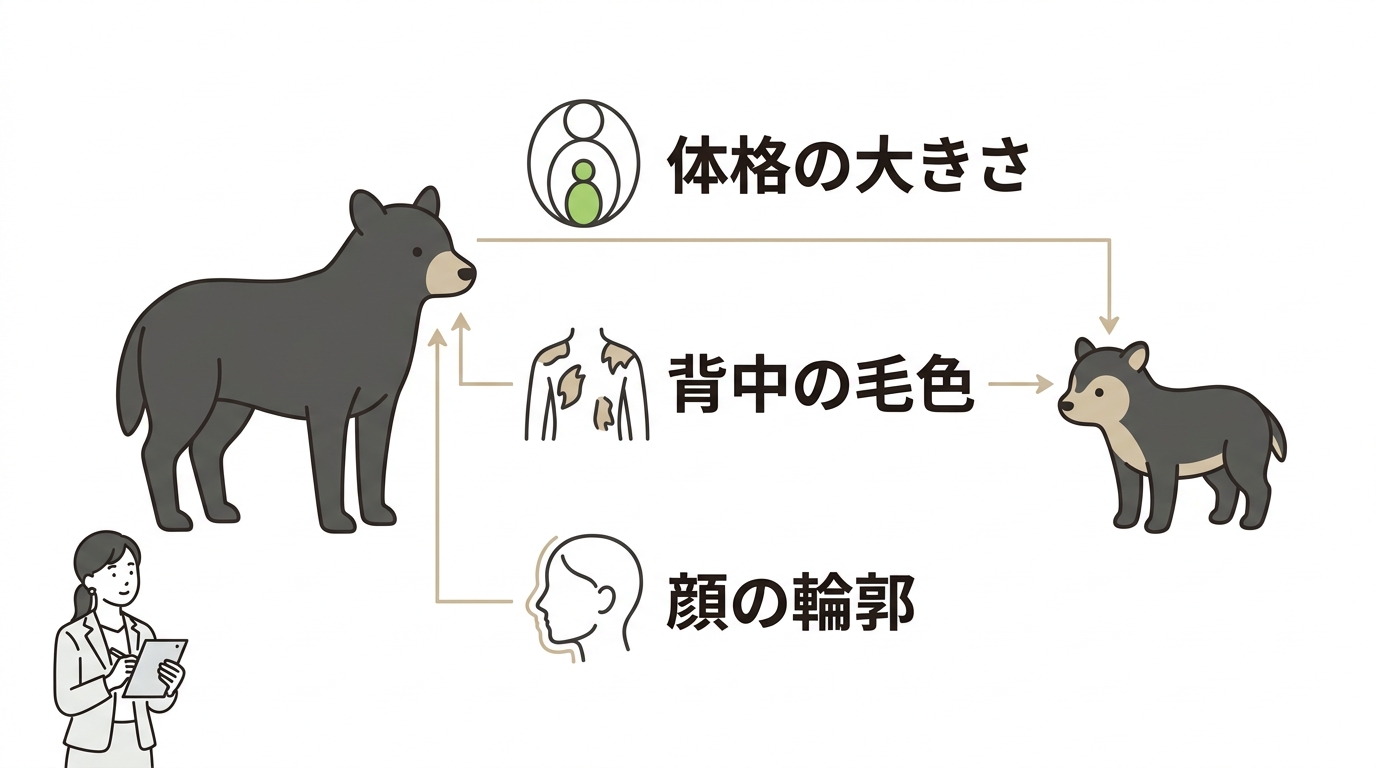 親子ゴリラを見分ける3つのコツ
