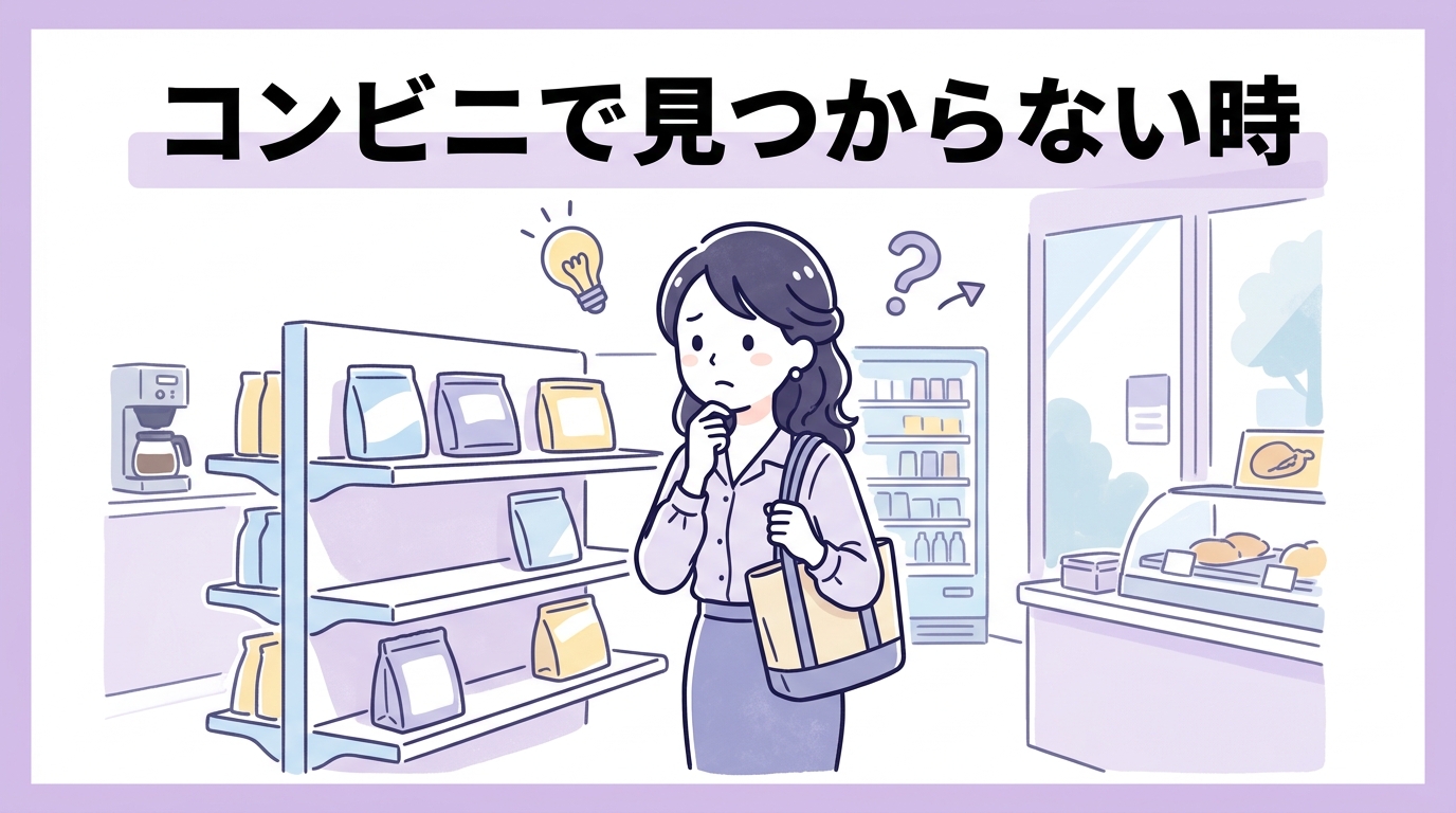 コンビニで見つからない時の代替ルート