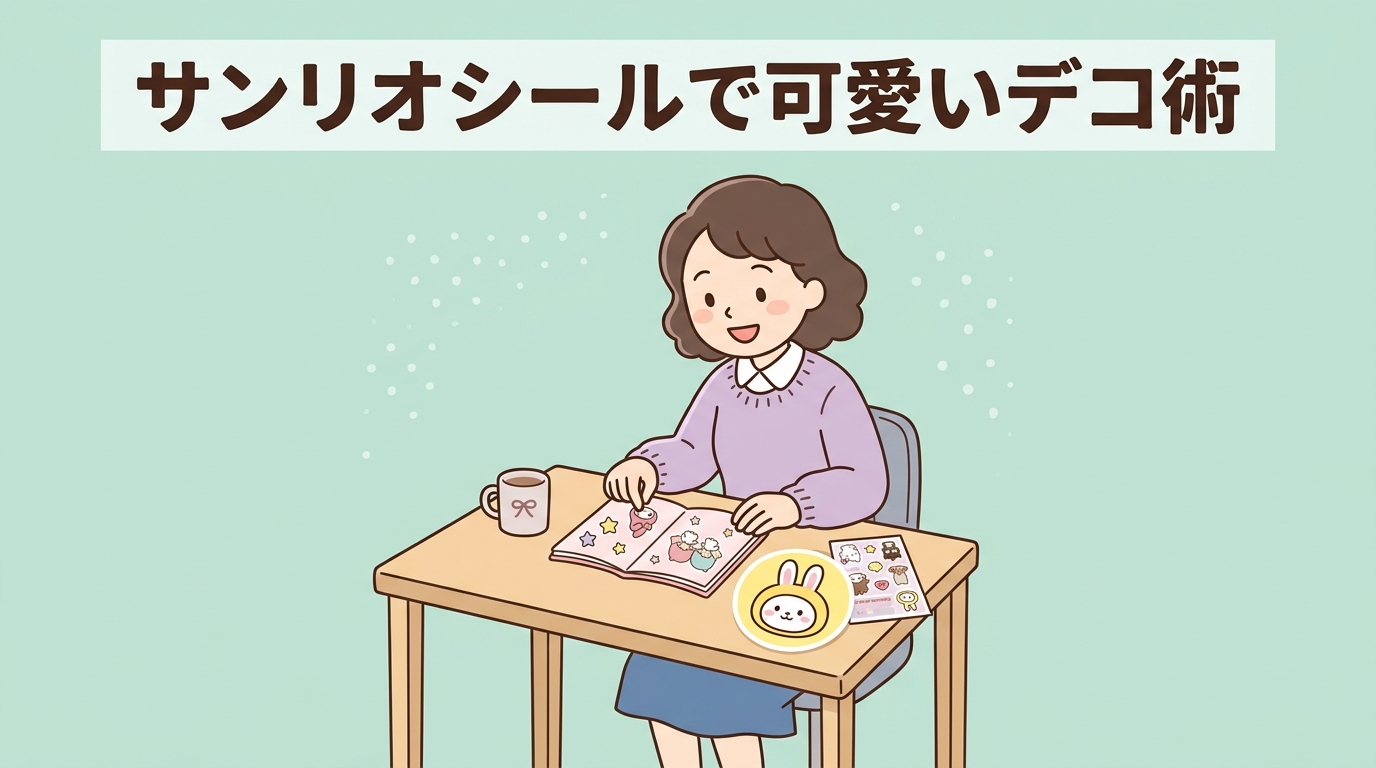 サンリオシールを活用した可愛いデコレーション術