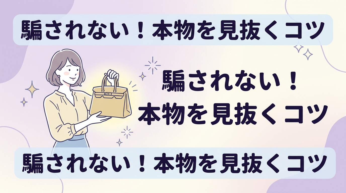 正規品と偽物を見分けるための注意点