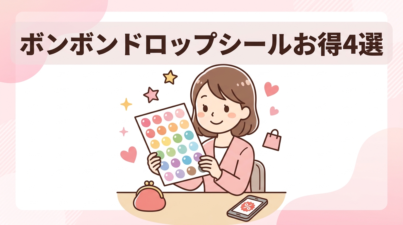 ボンボンドロップシールをお得に買う方法4選