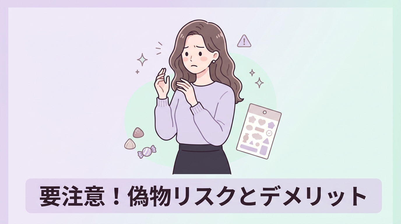 ボンボンドロップシールのデメリットと偽物リスク