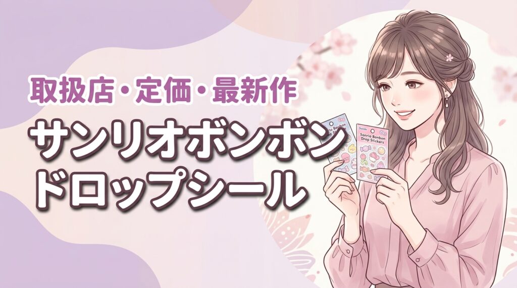 サンリオボンボンドロップシールはどこに売ってる？定価の取扱店や新作情報を調査