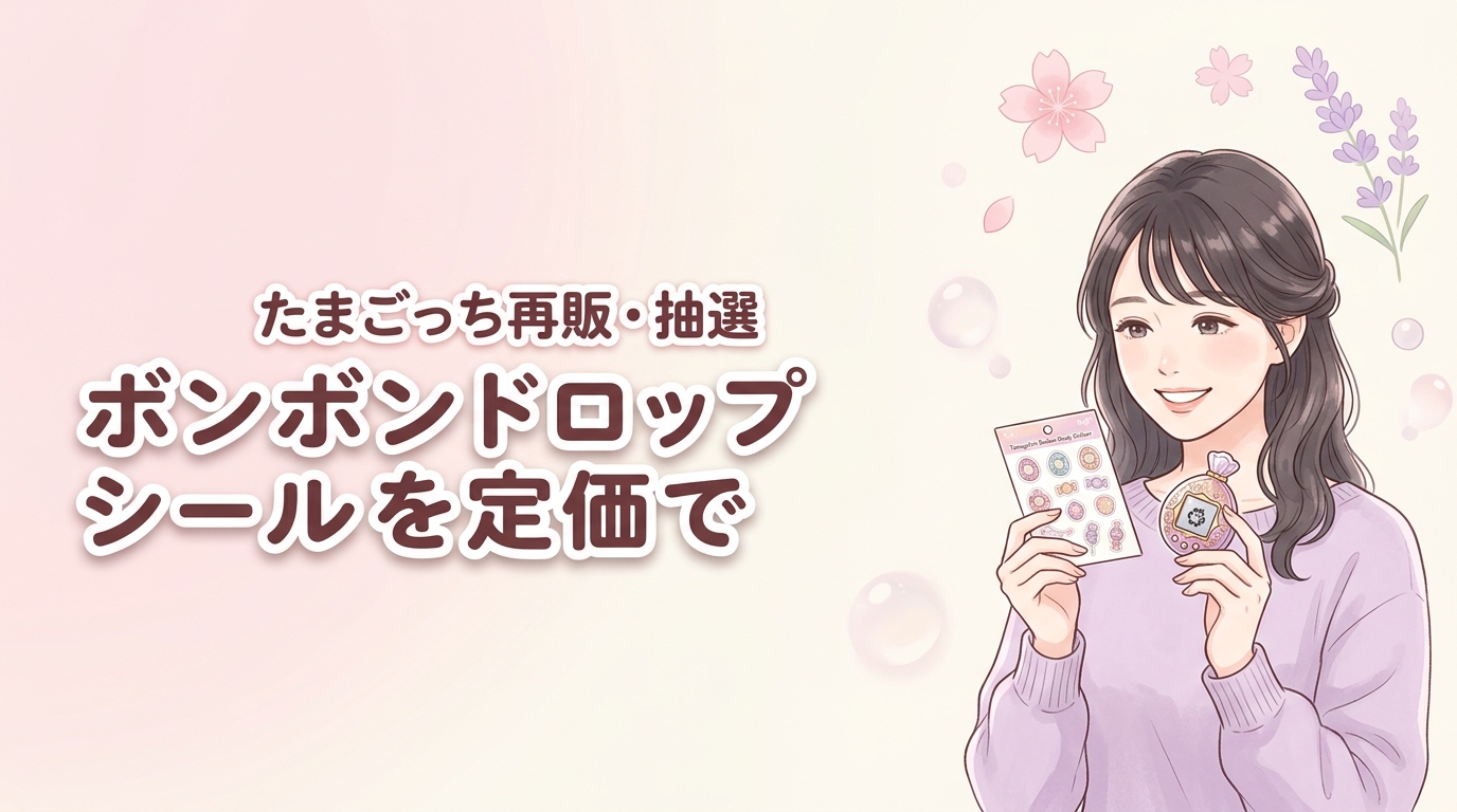 【最新】ボンボンドロップシールたまごっちを定価で買う！再販や抽選を網羅