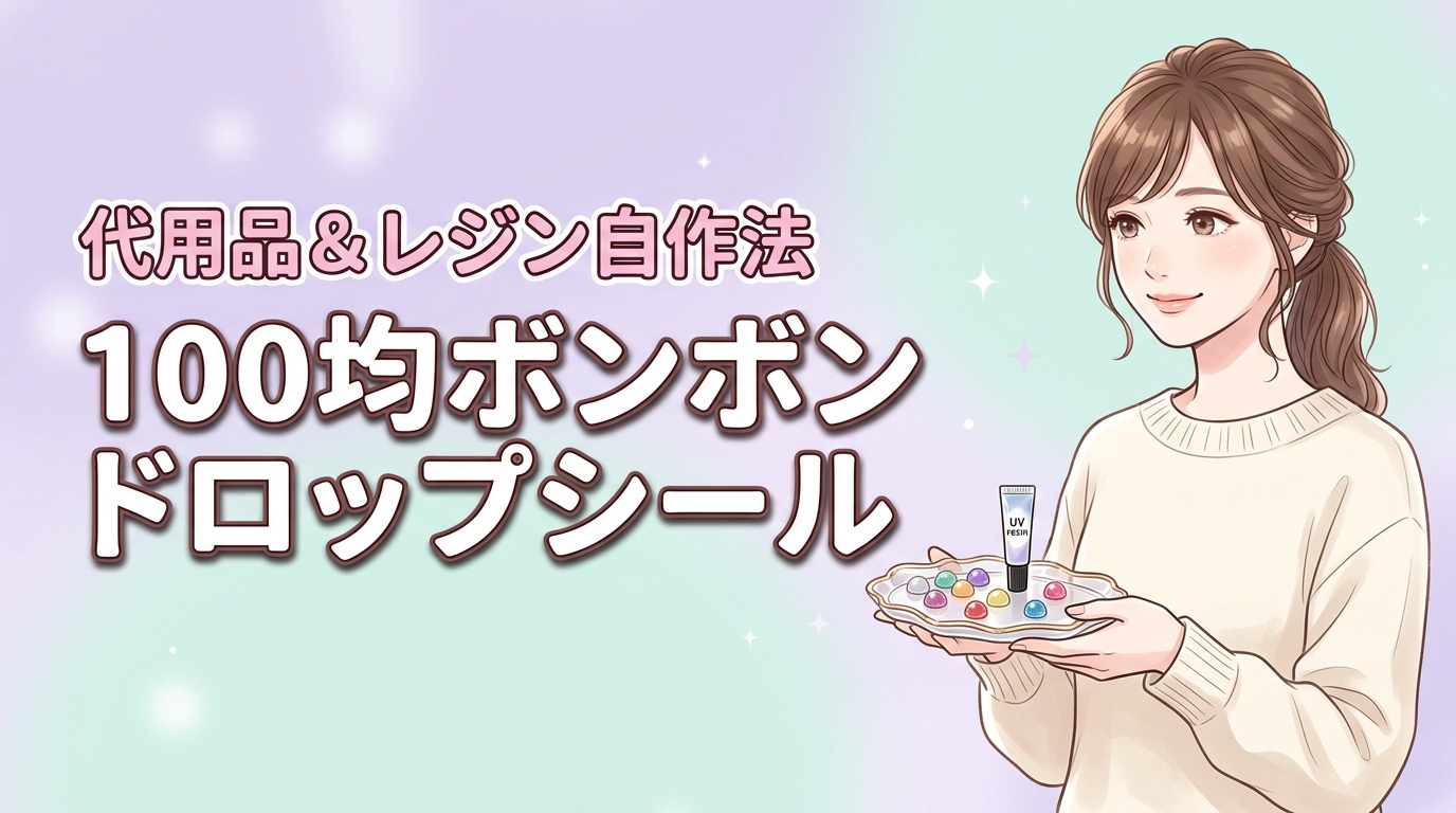 ボンボンドロップシール100均にある？売ってない時の代用品やレジンでの作り方