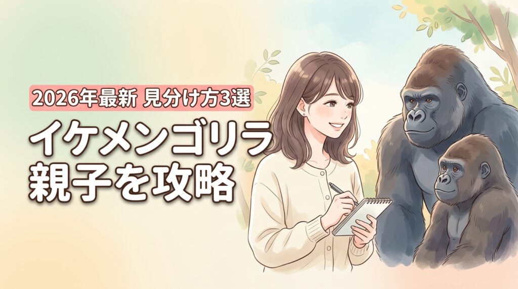 イケメンゴリラ親子を攻略！シャバーニと息子の見分け方3つと会える秘訣3選