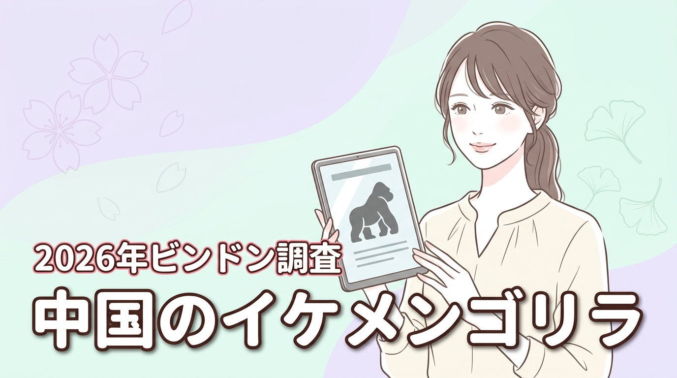 ビンドンは日本のシャバーニ超え？中国で話題のイケメンゴリラが人気の理由を調査