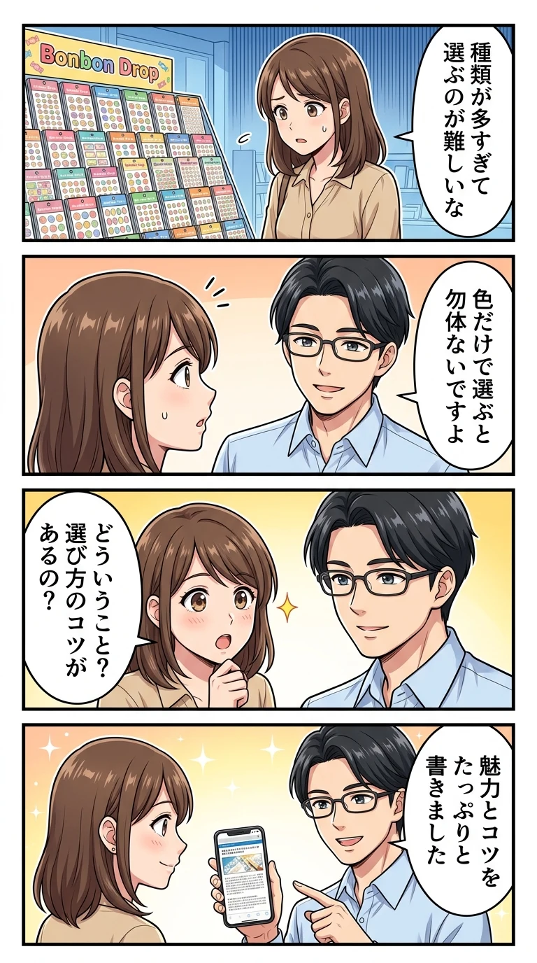 ボンボンドロップシールキャラクター