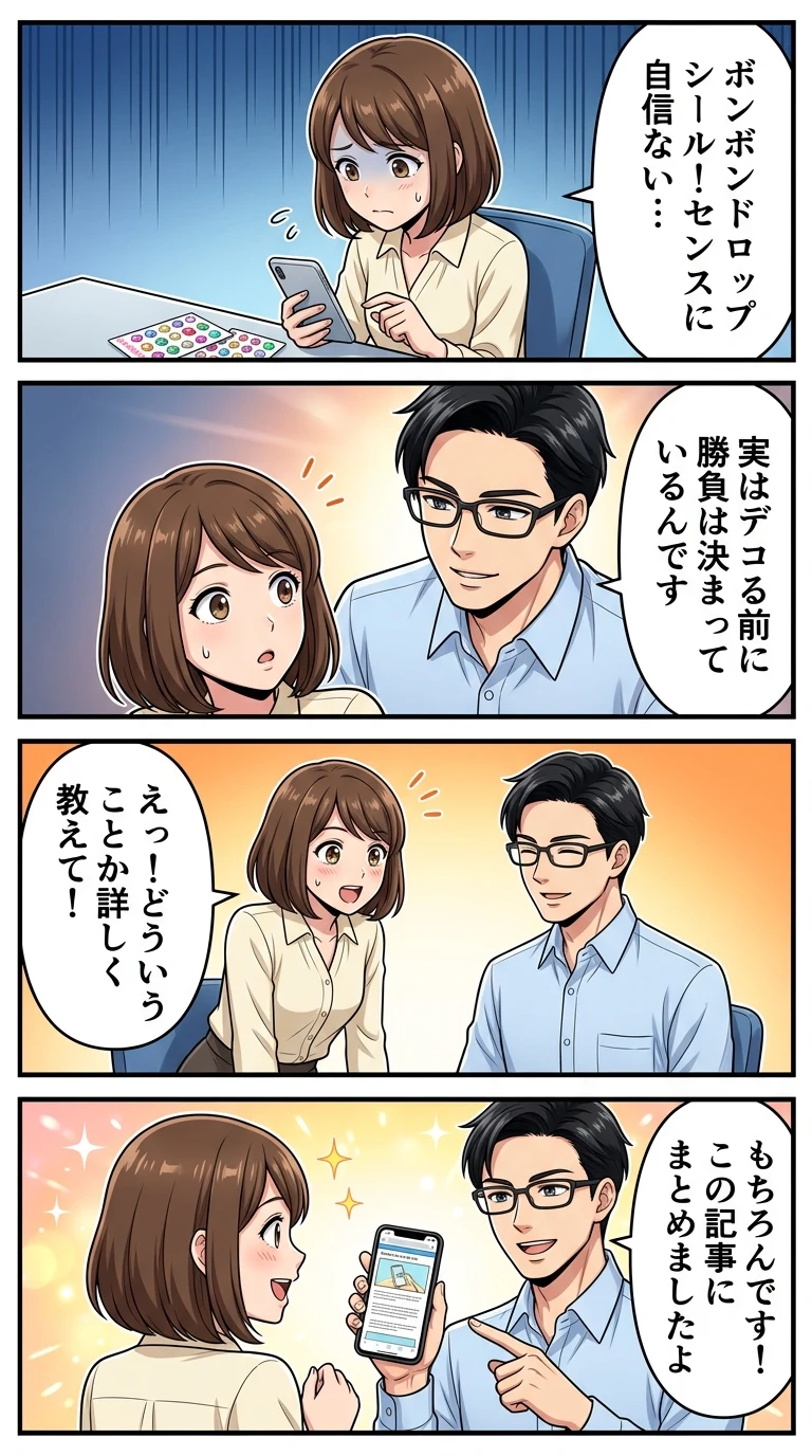 ボンボンドロップシールスマホケース