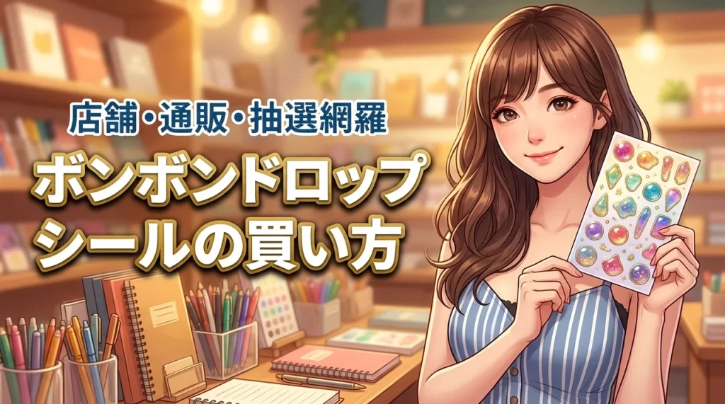 ボンボンドロップシールはどこで買える？通販・店舗・抽選の全ルートを紹介