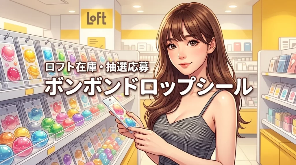 ボンボンドロップシールはロフトにある？在庫状況や抽選販売の応募方法が気になる方へ