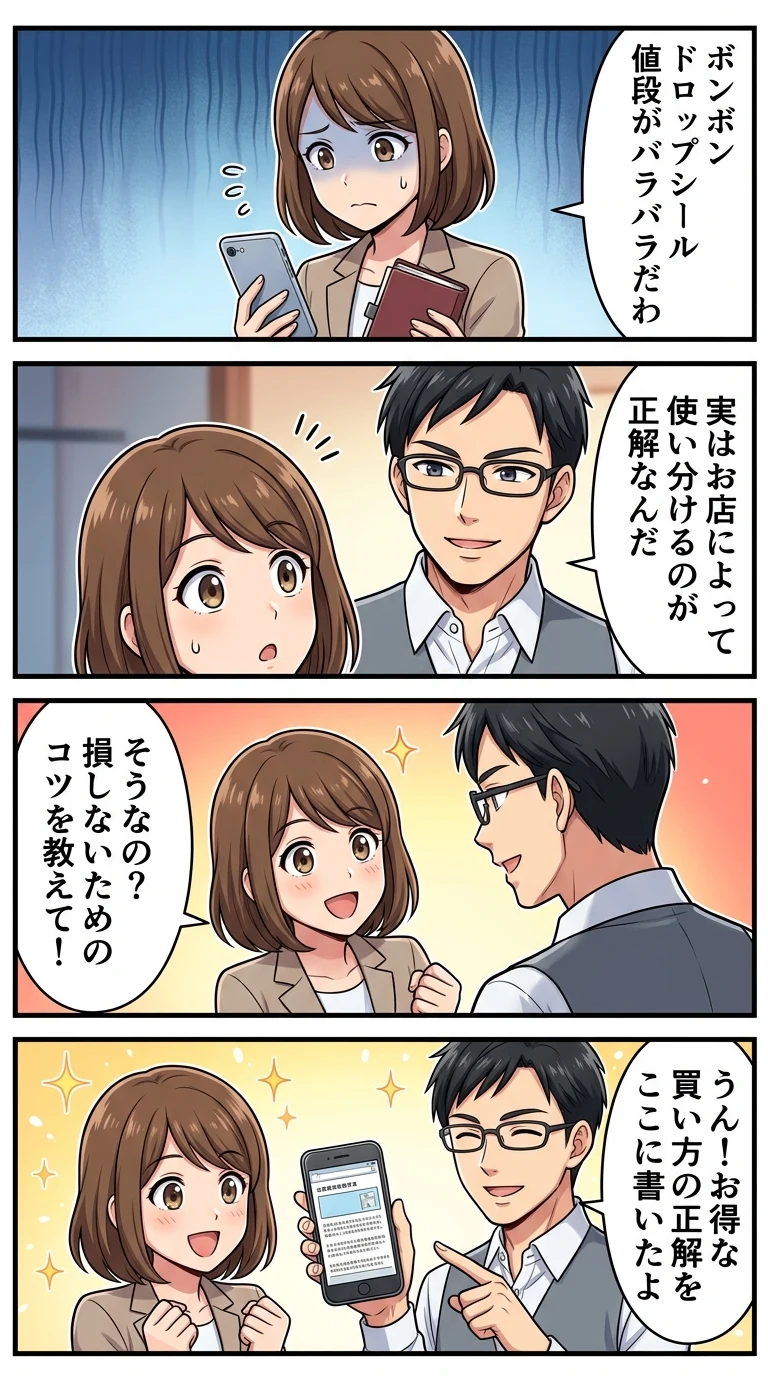 ボンボンドロップシール値段
