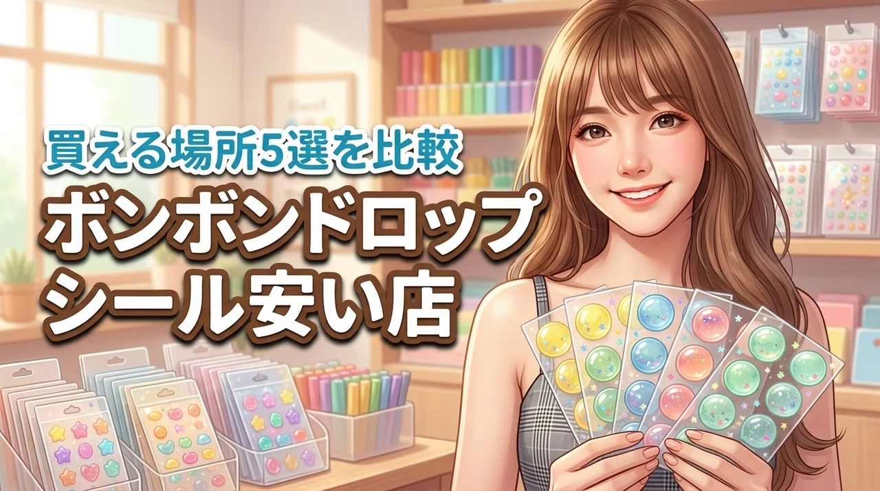 ボンボンドロップシールが安いのはどこ？買える場所5選と比較ポイントを詳しく紹介