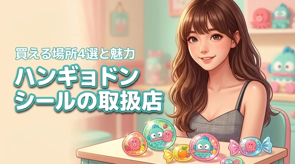ハンギョドンボンボンドロップシールはどこに売ってる？買える場所4選と魅力を紹介