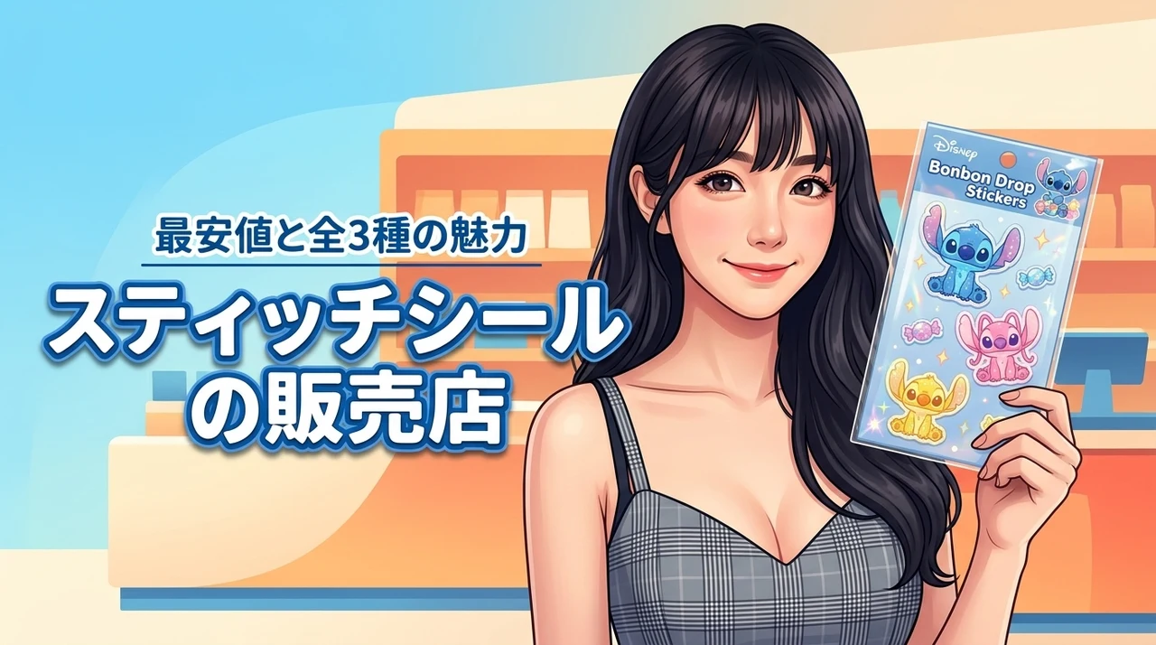 スティッチボンボンドロップシールはどこで買える？最安値や全3種類の魅力を解説