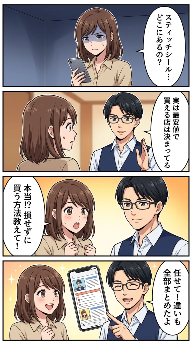 スティッチボンボンドロップシール