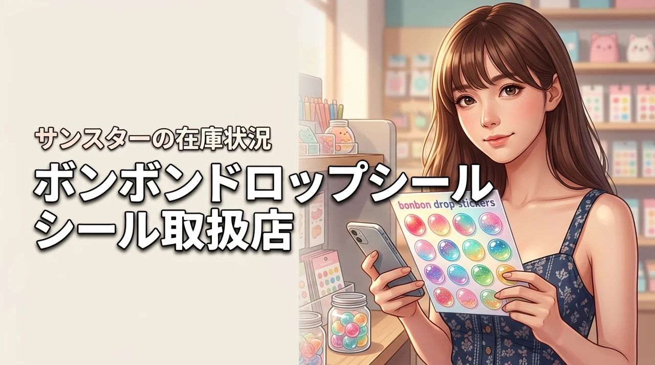ボンボンドロップシールサンスターはどこで売ってる？取扱店や在庫状況を調査