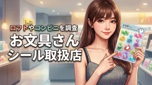 お文具さんのボンボンドロップシールはどこで買える？ロフトやコンビニの取扱店を調査
