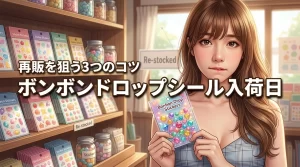 ボンボンドロップシールの入荷日はいつ？店舗別の傾向や再販情報を逃さない3つのコツ