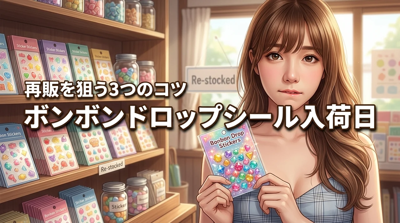 ボンボンドロップシールの入荷日はいつ？店舗別の傾向や再販情報を逃さない3つのコツ
