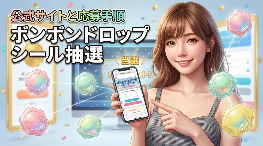 ボンボンドロップシールの抽選公式ページはどこ？最新の応募スケジュールと手順を確認