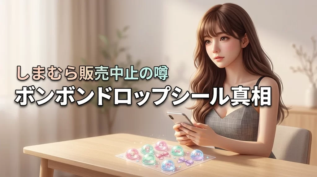 しまむらオンラインにボンボンドロップシールがない？販売中止の真相と店舗の入荷状況