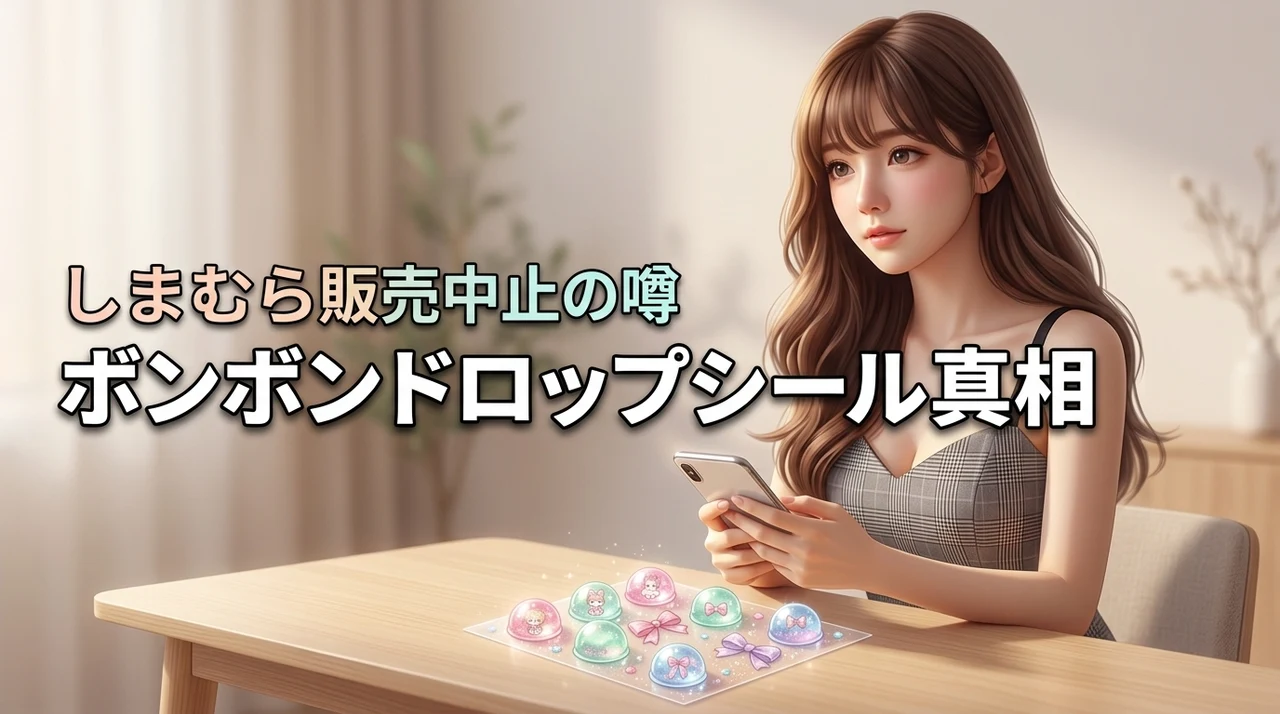 しまむらオンラインにボンボンドロップシールがない？販売中止の真相と店舗の入荷状況