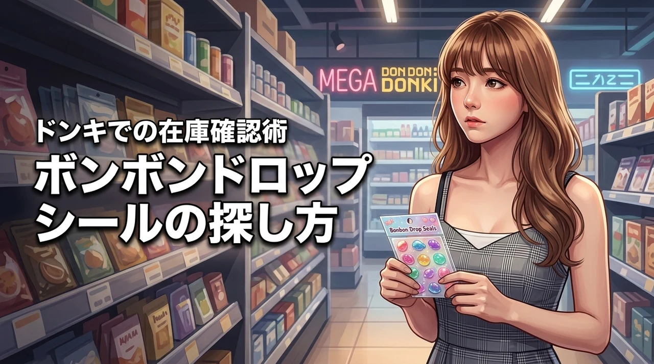 ドンキホーテでボンボンドロップシールが見つからない？売り場の探し方と在庫の確認術