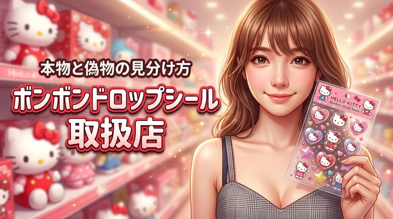 ボンボンドロップシールのキティーはどこで売ってる？偽物を回避する正規品の見分け方