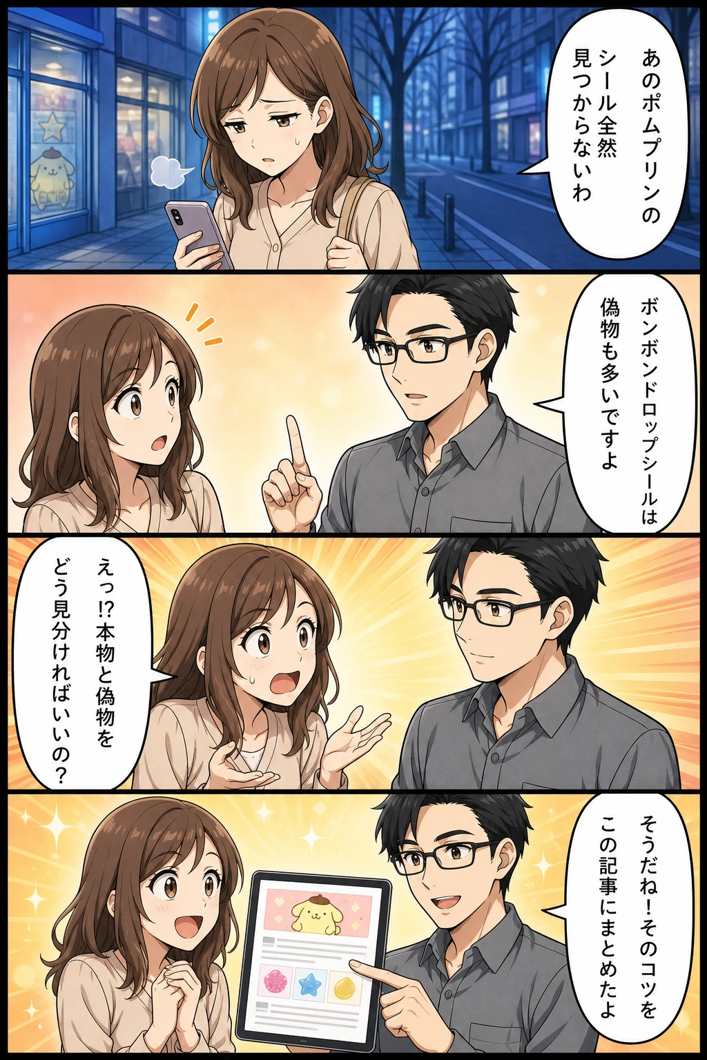 ボンボンドロップシールポムポムプリン