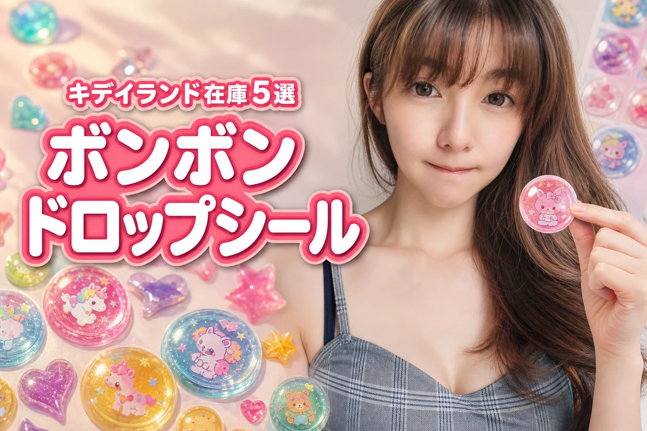 キデイランドのボンボンドロップシール!最新在庫と人気5選を徹底網羅