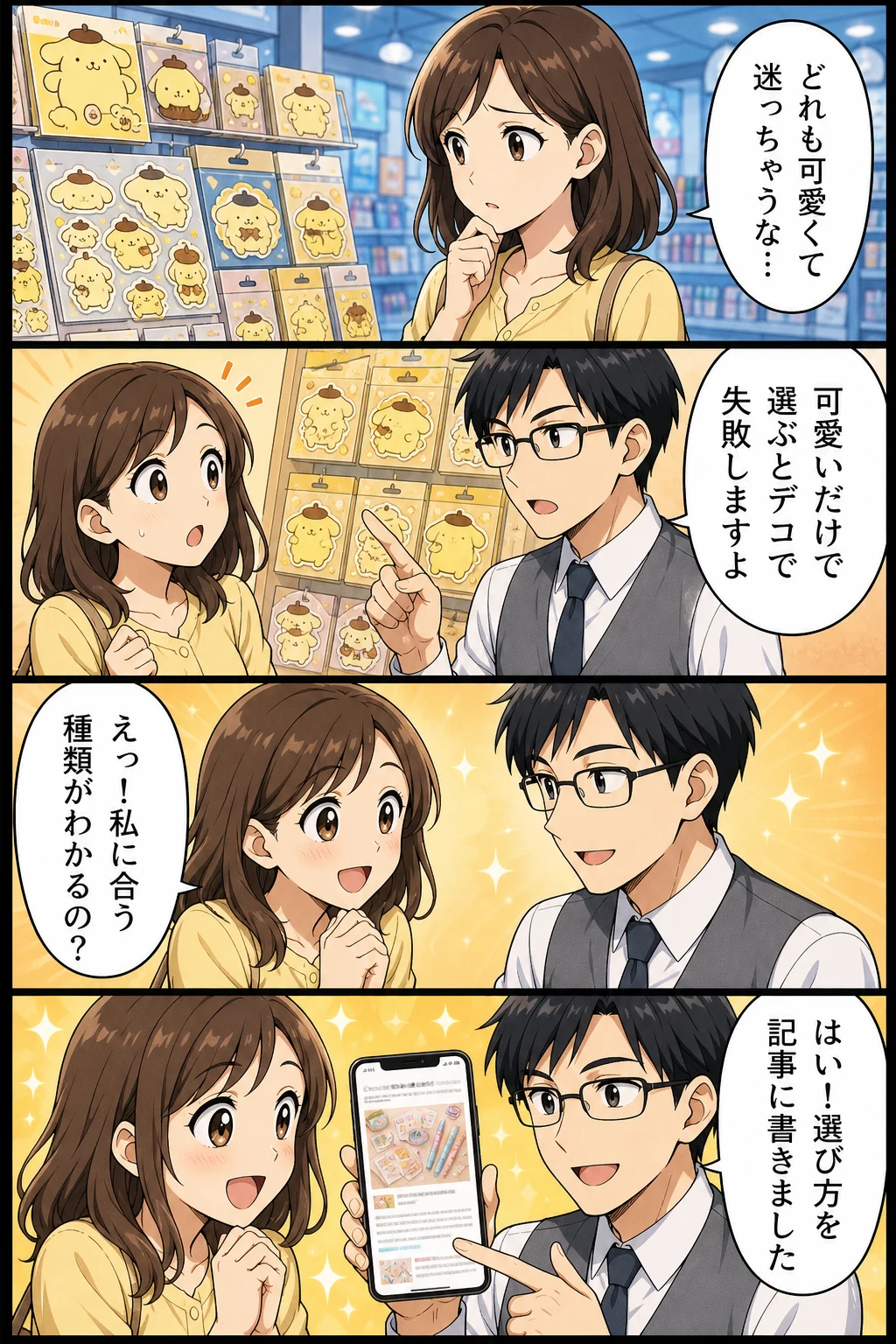 ポムポムプリンボンボンドロップシール