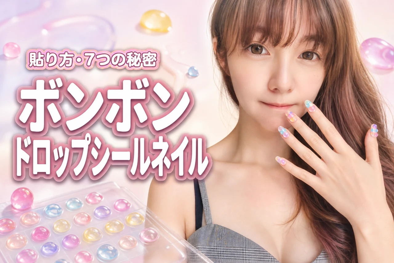 ボンボンドロップシールネイルの貼り方とコツ!ぷっくり可愛い7つの秘密