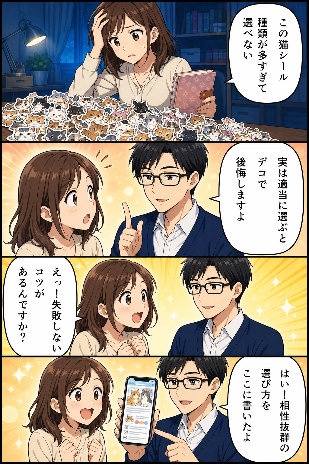 ボンボンドロップシール猫