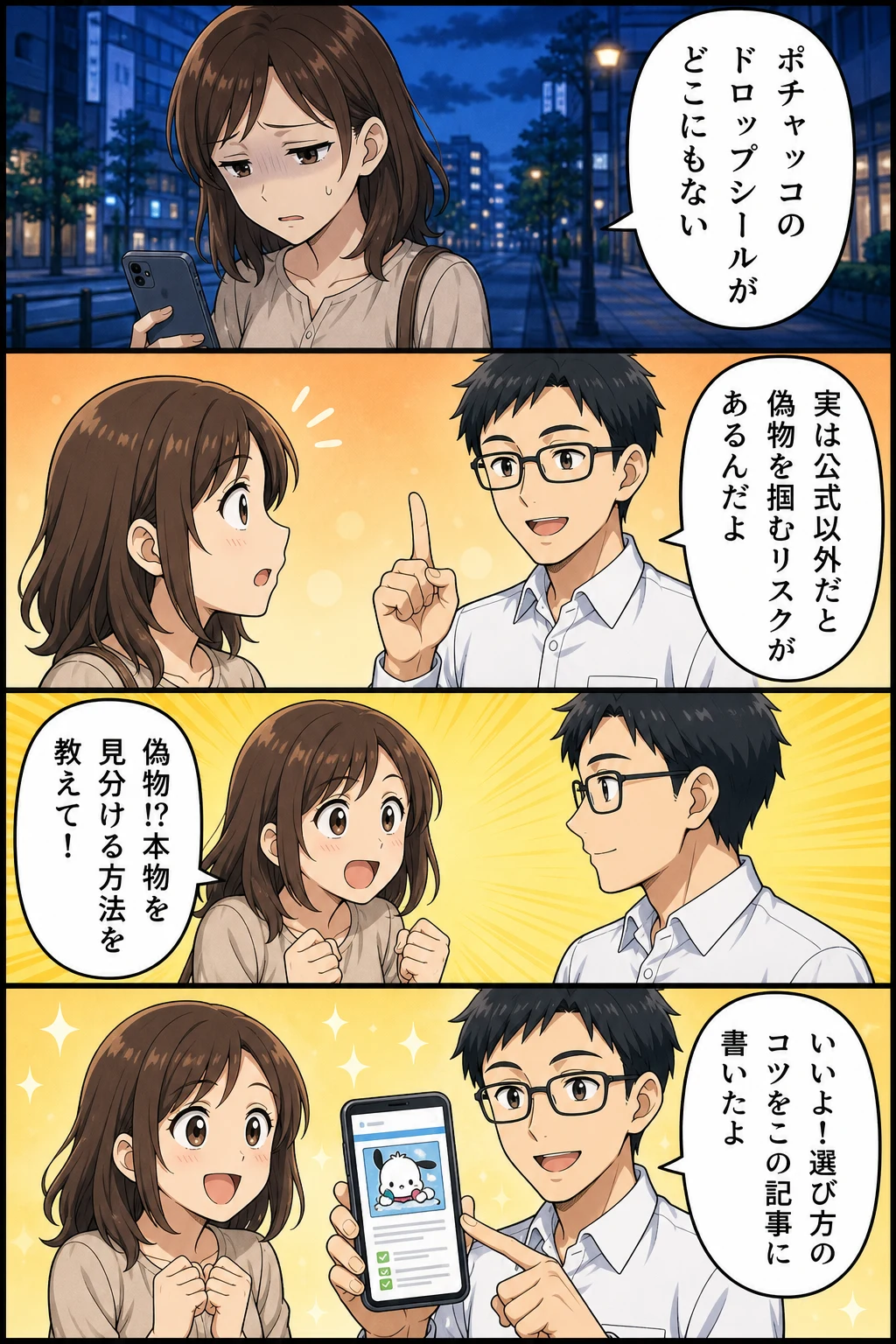 ポチャッコボンボンドロップシール