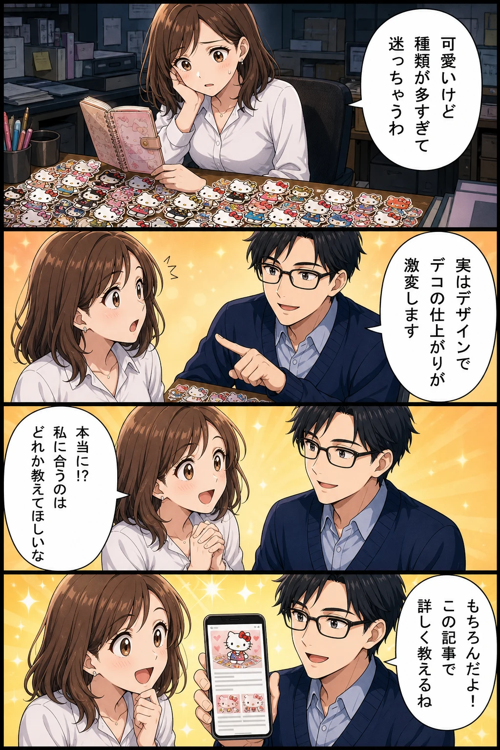 キティちゃん ボンボンドロップシール