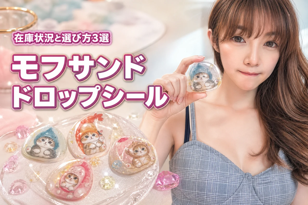 モフサンドボンボンドロップシールはどこで売ってる？在庫状況と選び方3選