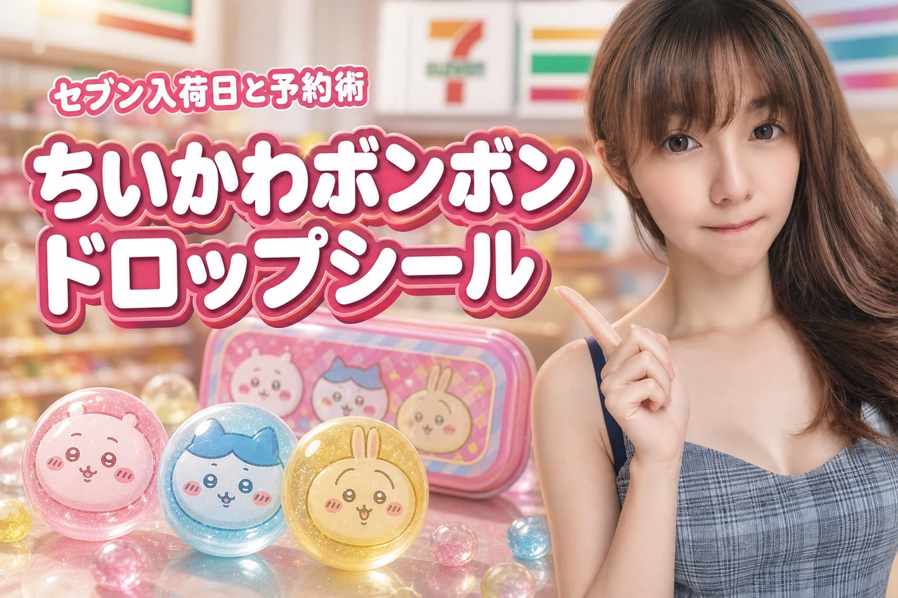 セブンにちいかわボンボンドロップシールはいつ入荷する？在庫状況や予約のコツ