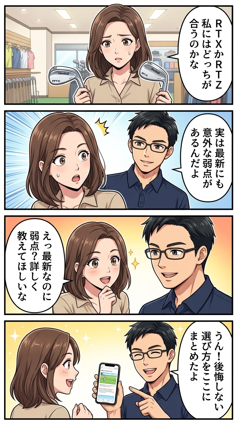 クリーブランド ウェッジ rtx rtz 違い