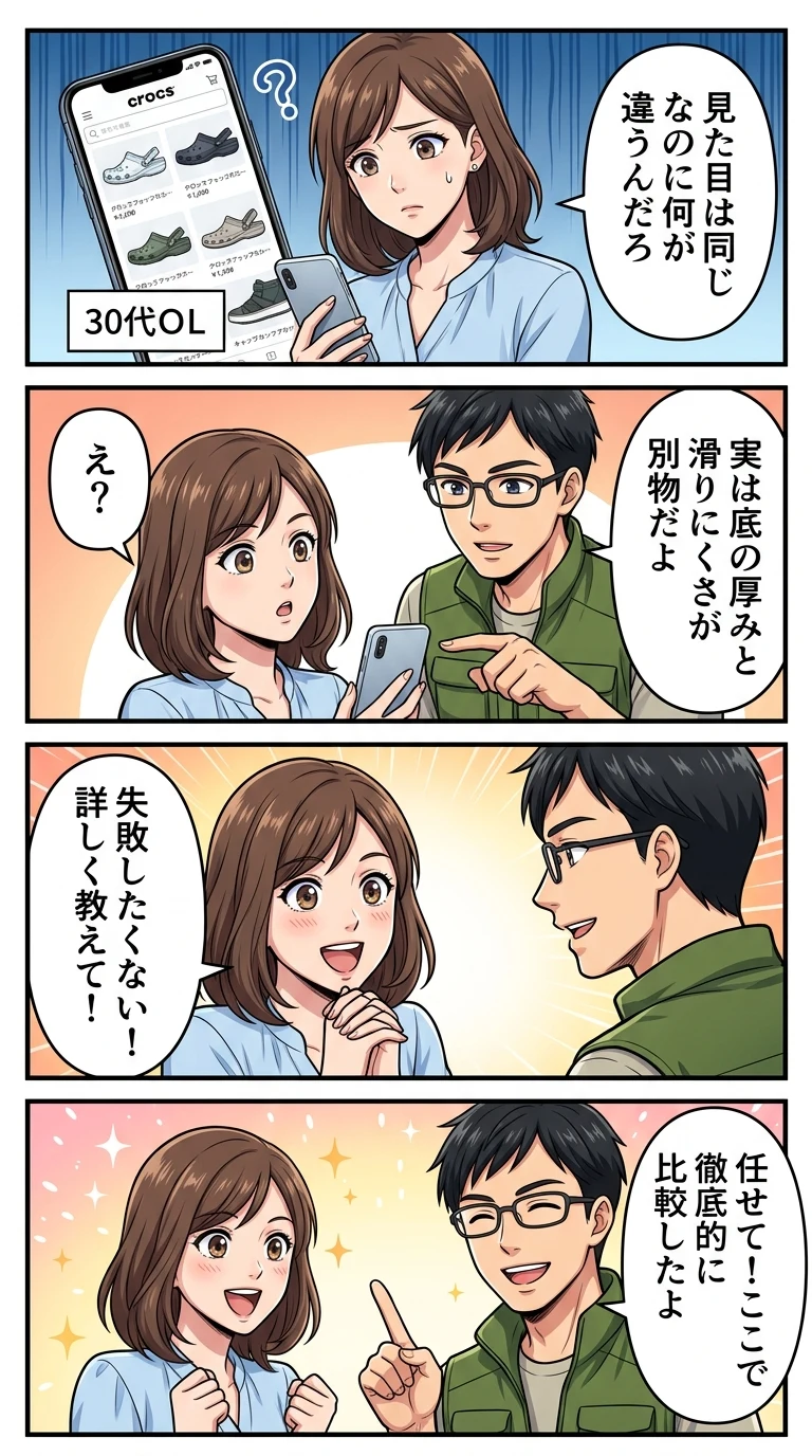クロックス オフロード 違い