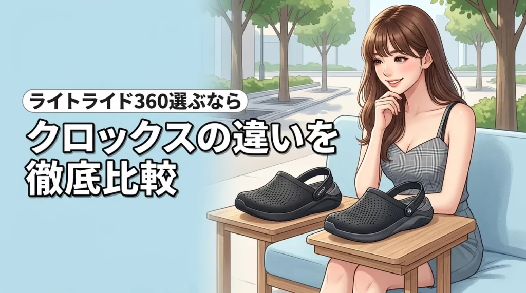 クロックスのライトライド360の違いを比較！歩きやすさ重視ならどっちを選ぶ？