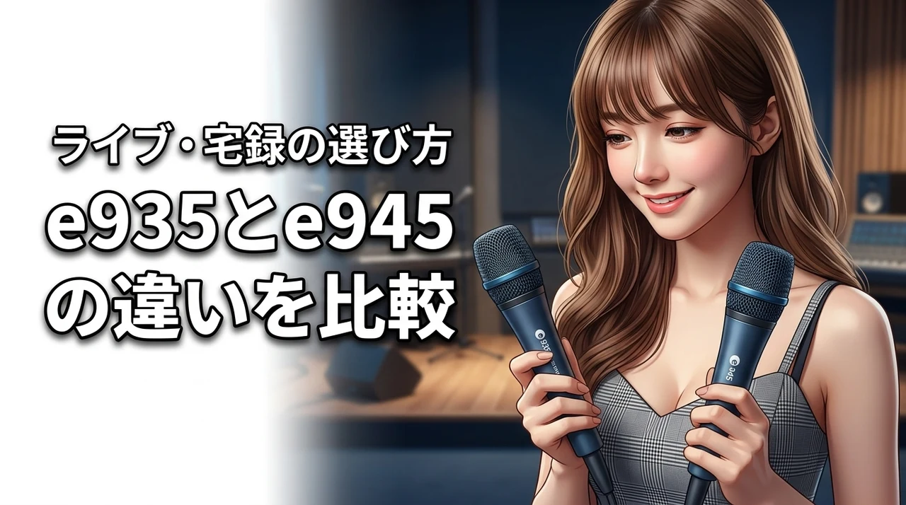 ゼンハイザーe935とe945の違いは？ライブ・宅録で失敗しない選び方を解説