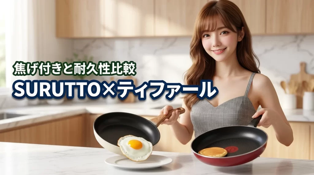 SURUTTOとティファールを比較！焦げ付きにくさや耐久性で迷う人への正解