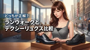 【どっちが正解？】アシックスランウォークとテクシーリュクスの違いを徹底的に比較