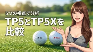 テーラーメイドのボールtp5とtp5xの違いを5つの視点で徹底比較!