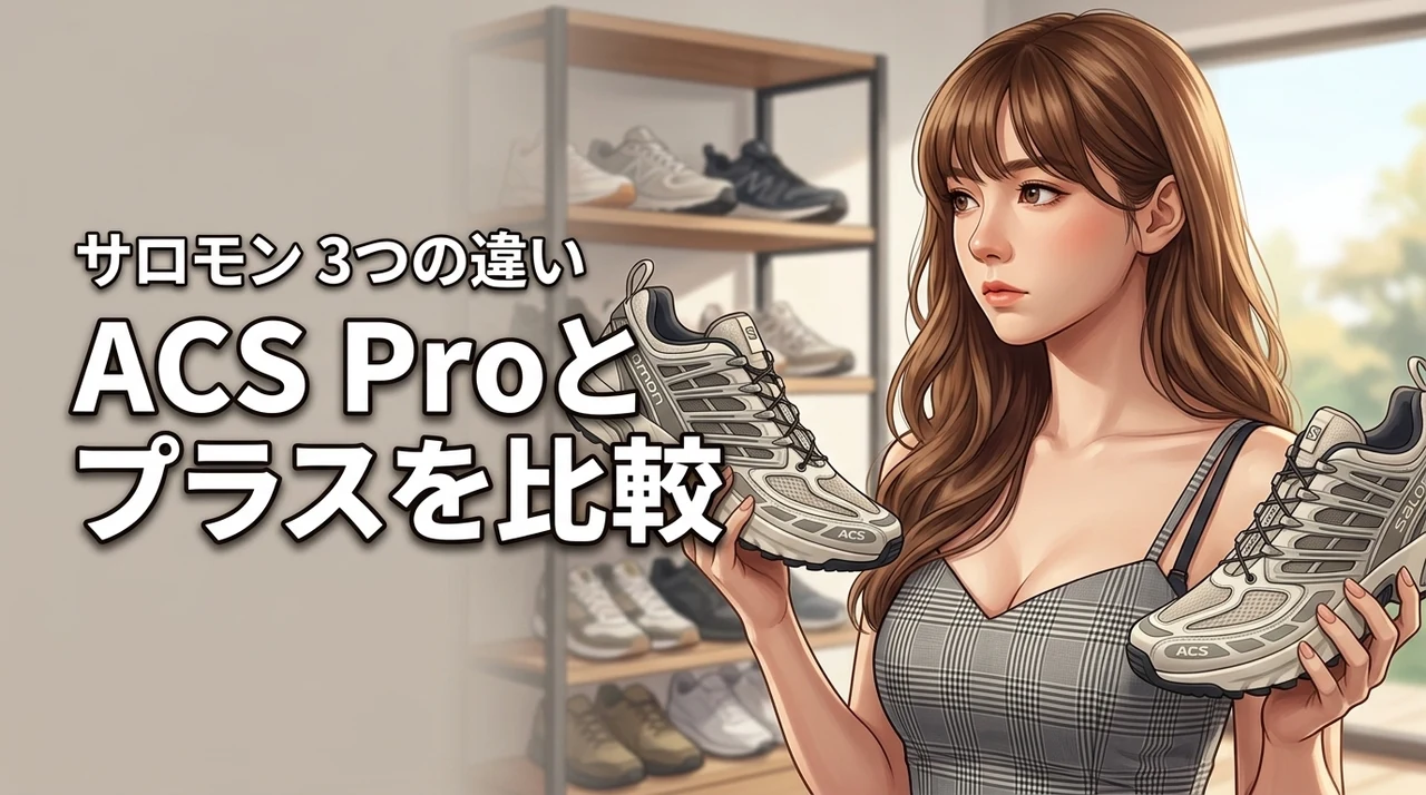 サロモンacs proとacsプラスの違いを3つの観点で徹底比較！